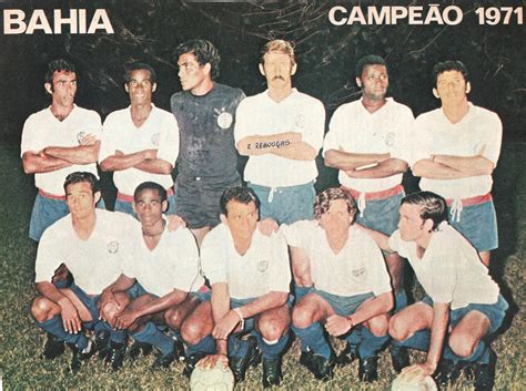 Foto rara Esporte Clube Bahia Salvador BA Campeão Baiano de 1971