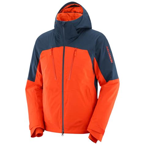 SALOMON BRILLIANT JACKET M FIERY RED CARBON Skijacke