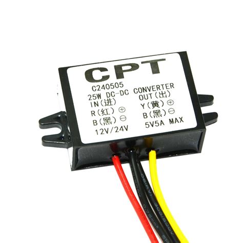 12v 24v To 5v Step Down 5a 25w Plastic 1150 Current Logic Online Shop Pro Power