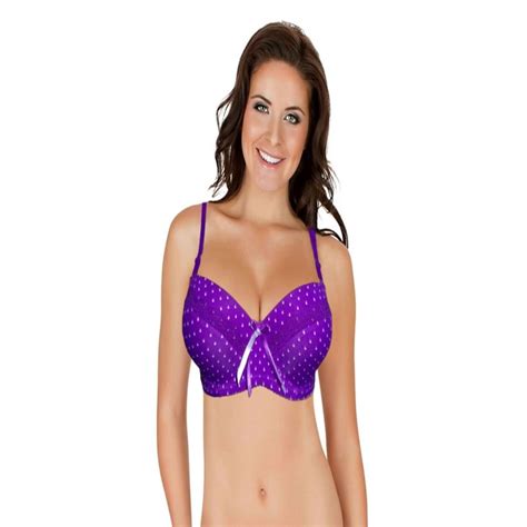 Polka Dot Lace Underwired Padded Bra Bra Padded Push Up Bra Womens Bras