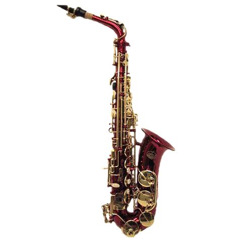 HOLIDAY SALE! Beautiful Red Alto Saxophone w Gold Keys *Great Gift ...