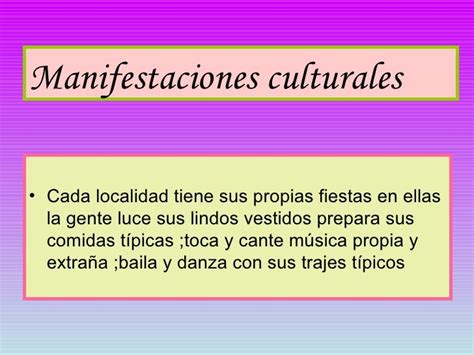 Manifestaciones Culturales