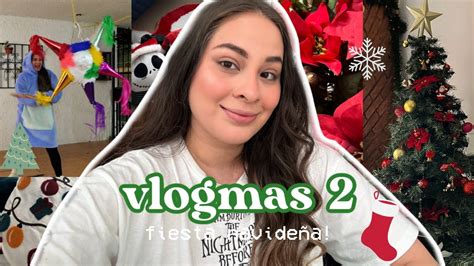 Vlogmas 2 La primer fiesta navideña del año Posada ValeHB YouTube