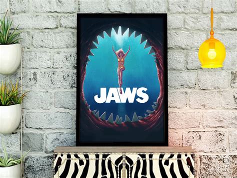 Jaws Poster Poster Jaws Art Print Wall Poster Wall Art Etsy