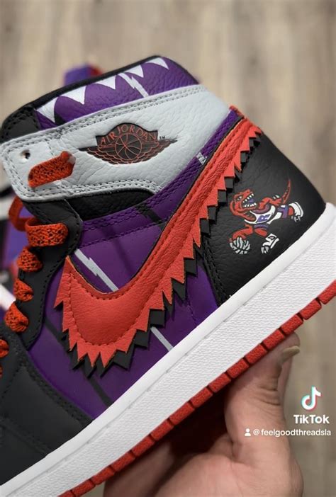 Custom Raptors Jordan 1 Shoes Rraptors