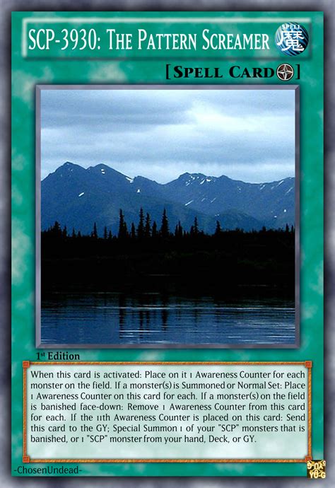 SCP-3930 as a Yu-Gi-Oh Card : r/SCP