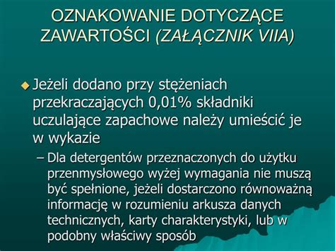 Ppt Nowe Przepisy Dotycz Ce Detergent W Powerpoint Presentation Free