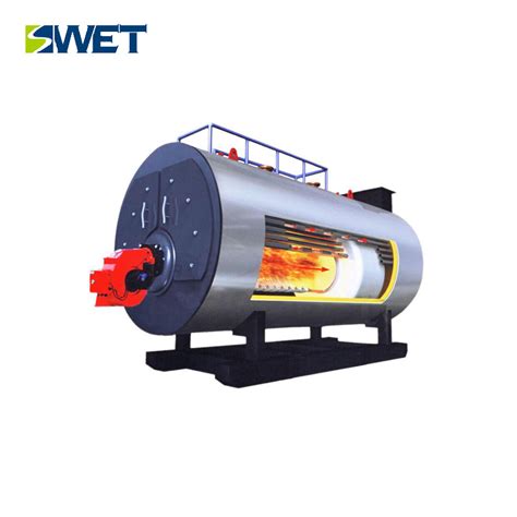 2 8mw Oil Gas Fired Hot Water Boiler Fully Automatic Fire Tube Iso9001 Certification