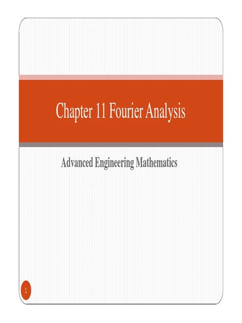 Chapter 11 Fourier Analysis New | PDF | Fourier Series | Series ...
