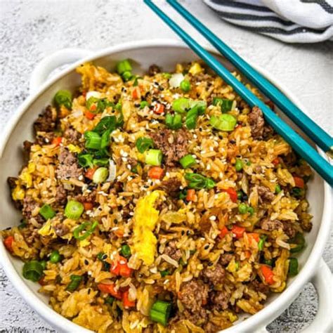 Easy And Tasty Ground Beef Fried Rice Dinner By Six