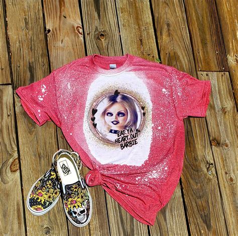 Bride Of Chucky Shirt Horror Shirt Bleached Shirt Graphic Etsy Uk