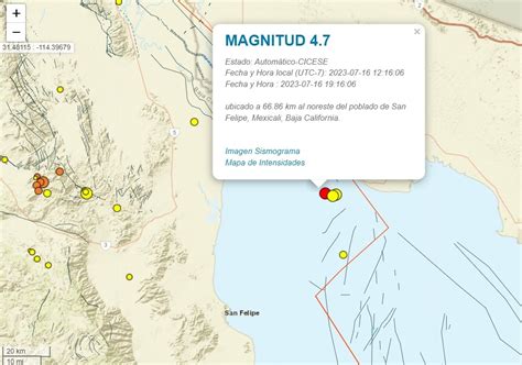 Reportan Sismo De Grados En San Felipe