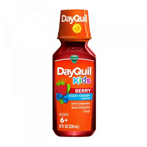 DayQuil para niños Dextrometorfano guaifenesina fenilefrina 236