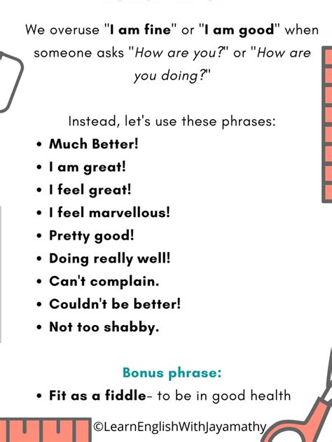 Other Ways To Say I M Fine