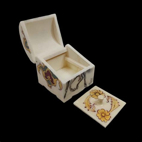 Bone Jewelry Box Handcrafted With Persian Inspired Pattern Vala