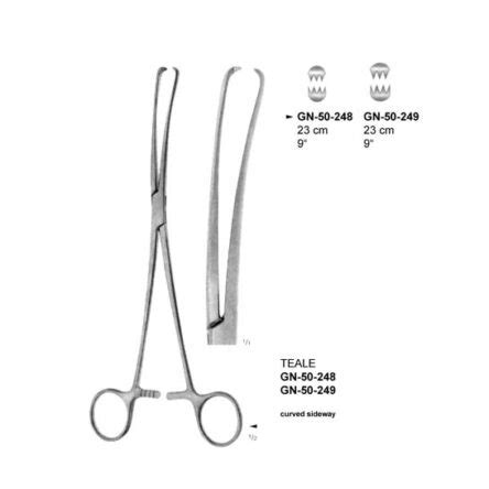 Teale Uterine Tenaculum Forceps Curved Sideways Cm Relpro