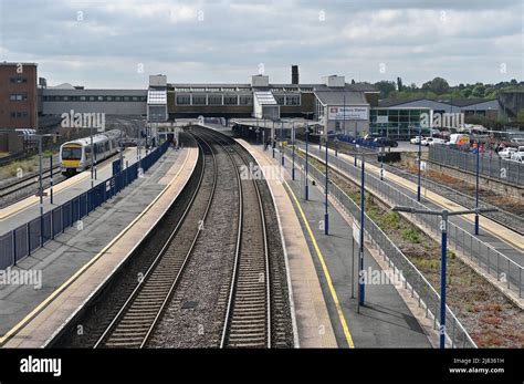 The Platforms At Banbury Railway Station North Oxfordshire With A Class