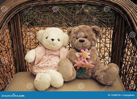 Romantic teddy-bears stock photo. Image of brown, presents - 13288756