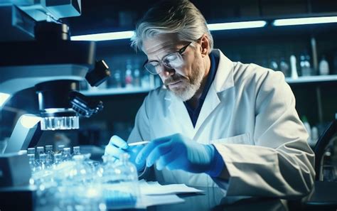 Premium AI Image | Medical Professional Performing Microplate ELISA Test