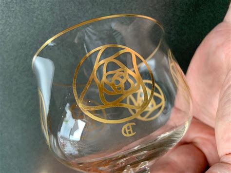 Proantic Hans Christiansen Art Nouveau Wine Glass Rose Gold Patter