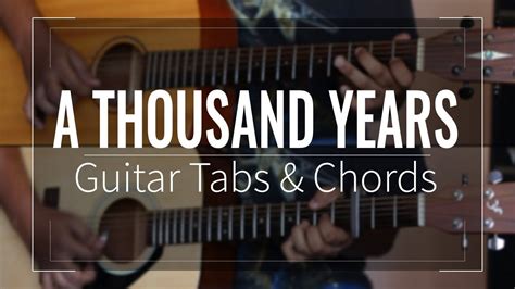 A Thousand Years Christina Perri Guitar Tabs Lead And Chords Lesson Guitar Tabs