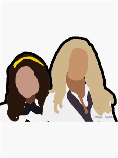 Blair And Serena Sticker For Sale By Teaganlynch Redbubble