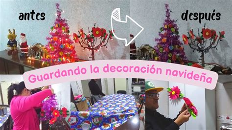 Guardamos los adornos navideños Estrenamos mantel Me puse triste La