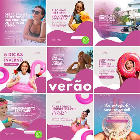 Pack Canva Piscinas Tatiane Tamara De Oliveira Silva Hotmart