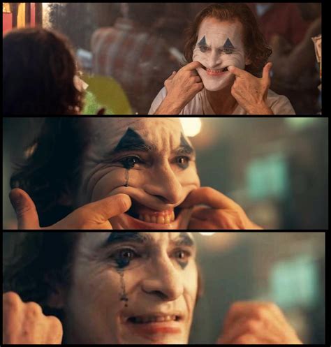 In Joker The Scene Where Arthur Fleck Tears Up While Forcing His