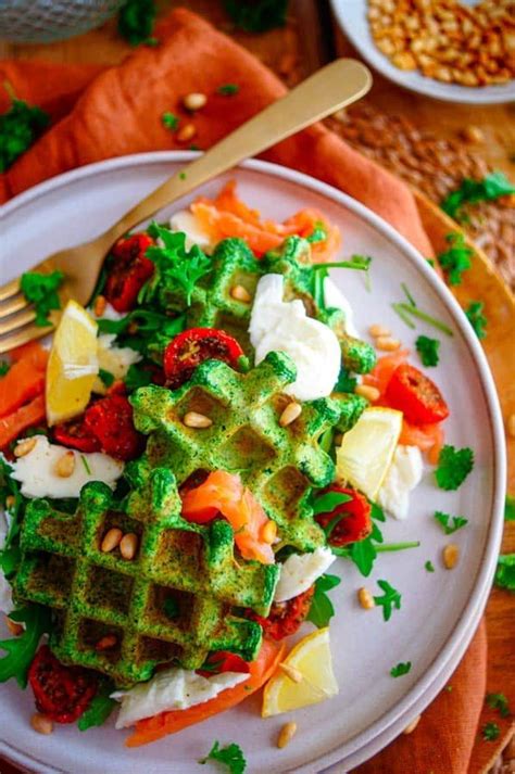 Savory Waffles With Spinach Elien S Cuisine Picky