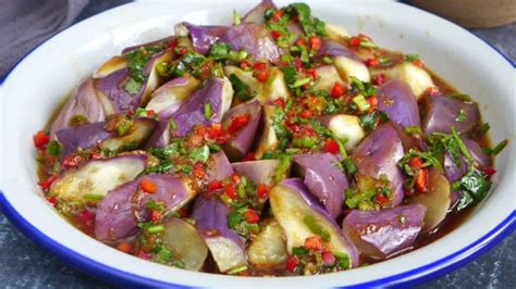 Steamed Eggplant With Chili Garlic Dressing Red House Spice