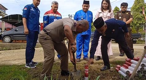 Sukseskan Gerakan Gemapatas Bpn Inhu Pasang Patok Batas Tanah