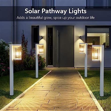 Solar Pathway Lights Outdoor 6 Pack Solar Lights For Outside