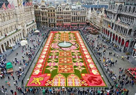 Brujas Brussel Beautiful Places Floral Carpet