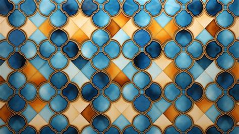 Premium Ai Image Quatrefoil Moroccan Tile Pattern Background