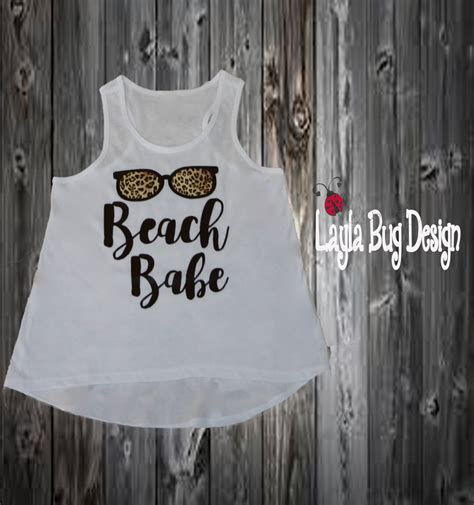 Beach Babe High Low Tank Beach Babe Tank Beach Babe High Low Shirt For Summer Etsy