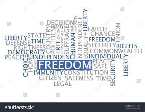 Freedom Word Cloud Concept Vector On Stock Vector Royalty Free