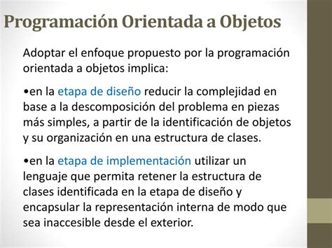 Ppt Programaci N Orientada A Objetos Powerpoint Presentation Free