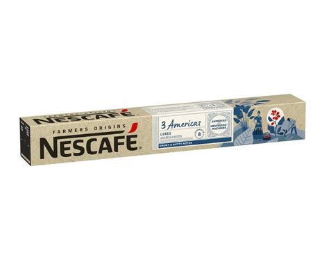 Café capsules 3 Americas Lungo n8 Robusta Arabica Nescafé x 10 La