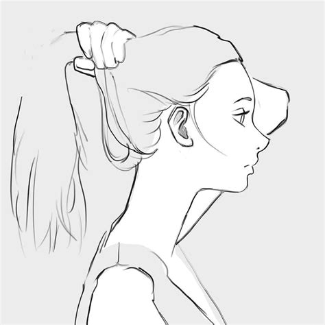 Top More Than 61 Anime Side Profile Drawing Latest Incdgdbentre