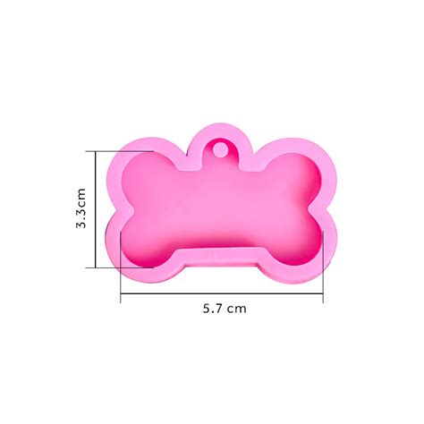 Dog Bone Tag Silicone Mould Set No Drill