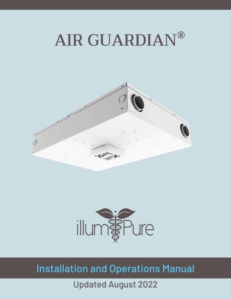 Air Guardian Operation And Installation Manual Illumipure