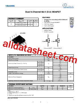 Vba V Datasheet Pdf Vbsemi Electronics Co Ltd