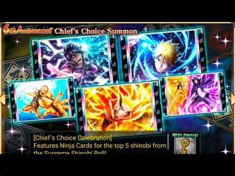 Summon Sb Di Banner Th Anniversary Chief S Choise Summon