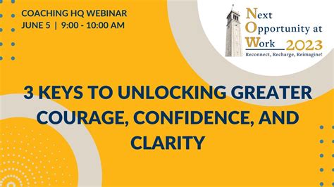 3 Keys To Unlocking Greater Courage Confidence And Clarity YouTube