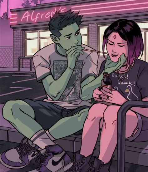 Teen Titans Fanart Teen Titans Go Cute Couple Comics Couple Cartoon