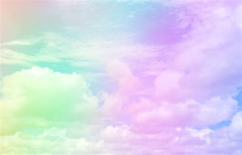 Premium Photo | Sky and cloud with a pastel color.