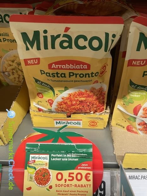 Miracoli Pasta Pronto Arrabiata G Preis Angebote Kalorien