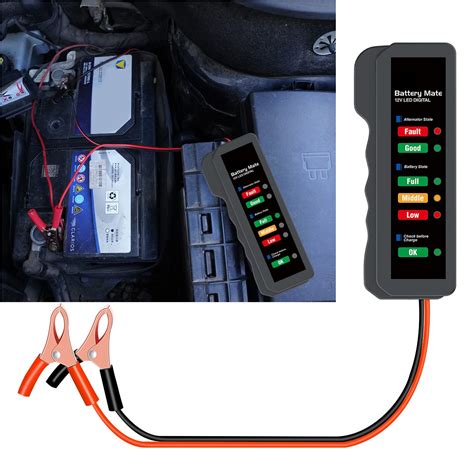 12V Testeur de Batterie Pour Auto Analyseur de Vérificateur de Batterie