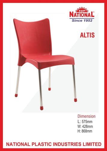 National Plastic Cafeteria Chair Altis Institutional Chair At Rs